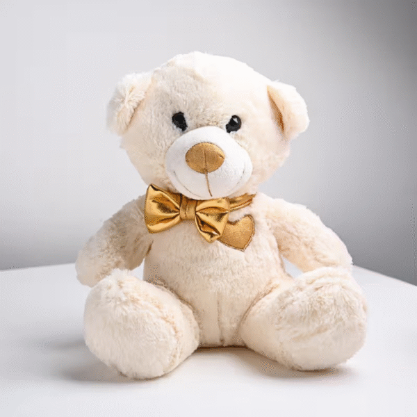 10 Red Roses In Non Woven Red Paper 12 Inch Teddy 2 Happy Gift