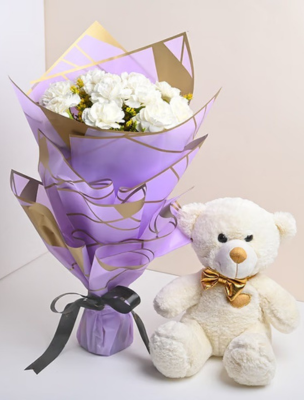 Rose teddy Happy Gift